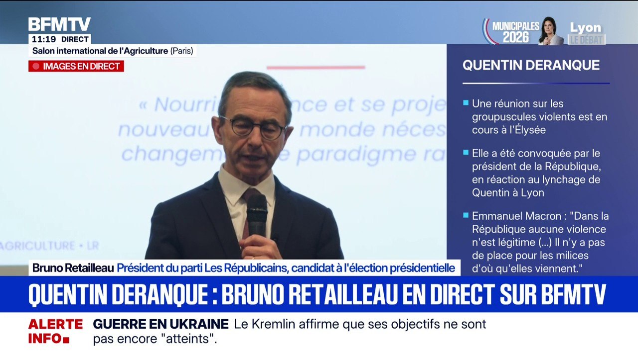 Bruno Retailleau (LR) estime que la violence est "un projet consubstantiel du projet politique" de LFI