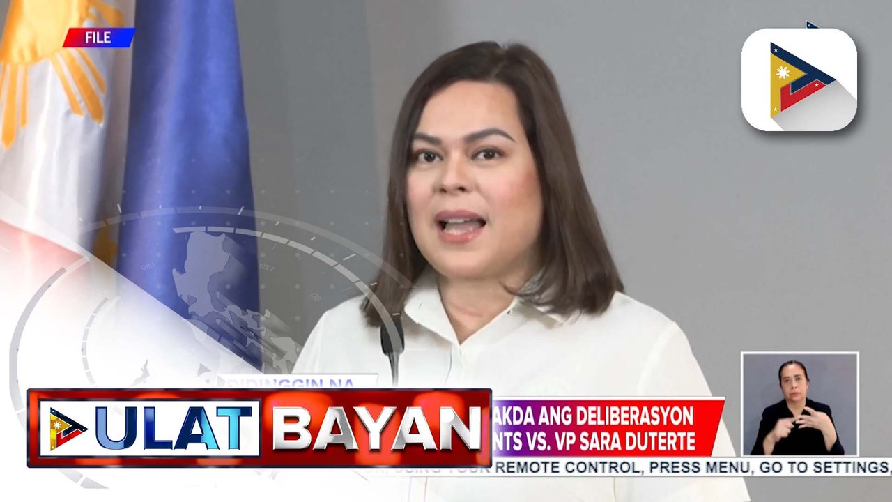 Pagdinig ng House Committee on Justice sa 4 na impeachment case vs. VP Sara Duterte, sisimulan sa susunod na linggo | ulat ni Vel Custodio