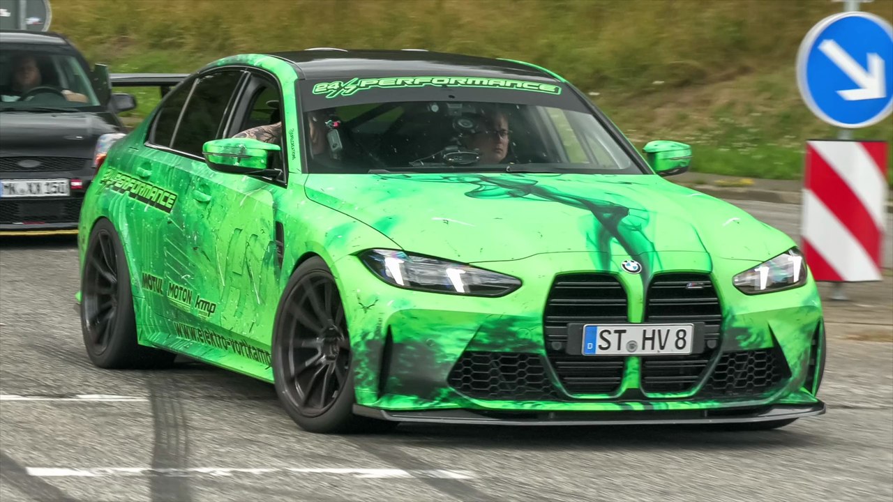 Cars Leaving Nürburgring Tankstelle - 458 GT2, LOUD M3 G80, Skyline R32, M5 CS, 991.2 GT3 RS
