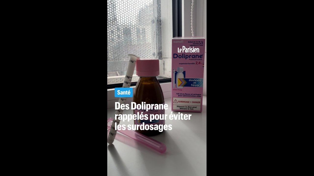 Des lots de Doliprane pour enfant rappelés pour risque de surdosage