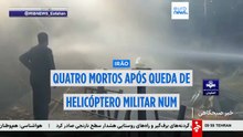 Helicóptero militar despenha-se num mercado no centro do Irão, matando quatro pessoas
