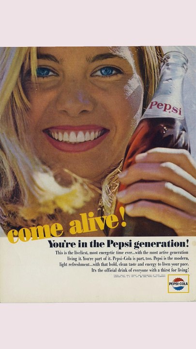 Come Alive! You're the Pepsi Generation!