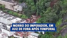 Veja: Morro do Imperador, mais conhecido como Morro do Cristo, após temporal em Juiz de Fora
