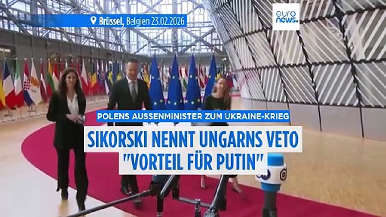 Polens Außenminister Sikorski kritisiert Ungarns Ukraine-Veto als 'Eskalation', die 'Putin begünstigt'