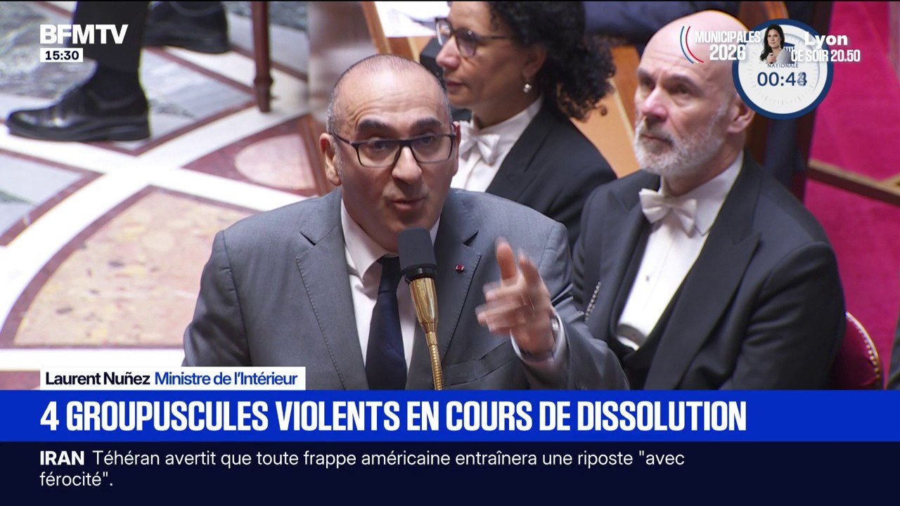 Laurent Nuñez: "Aucun groupe n'échappe au contrôle (...), y compris les groupuscules de la mouvance identitaire à laquelle appartient Némésis"