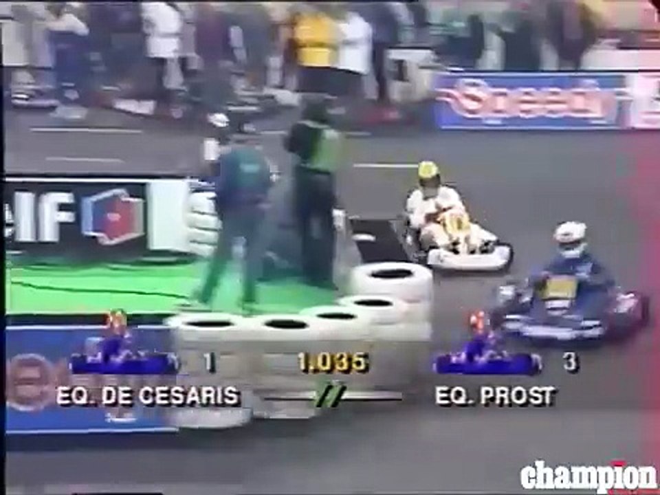 Ayrton Senna Vs Alain Prost - Master Karting de Bercy - GoKart
