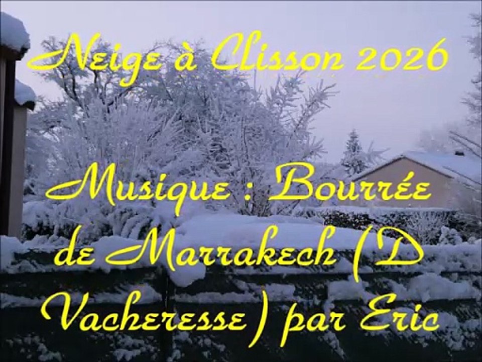 Neige à Clisson début 2026