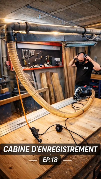 tu me crois si je dit que je peut tout réaliser avec des palettes ?#enregistrement #cabine #son #palette #bruit