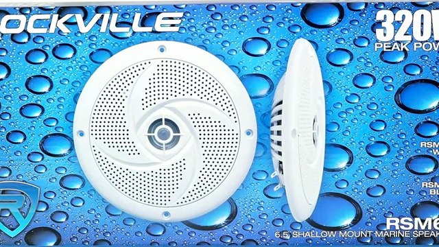 Rockville RSM65W 6.5' Waterproof Marine Speakers - 320W Peak Power