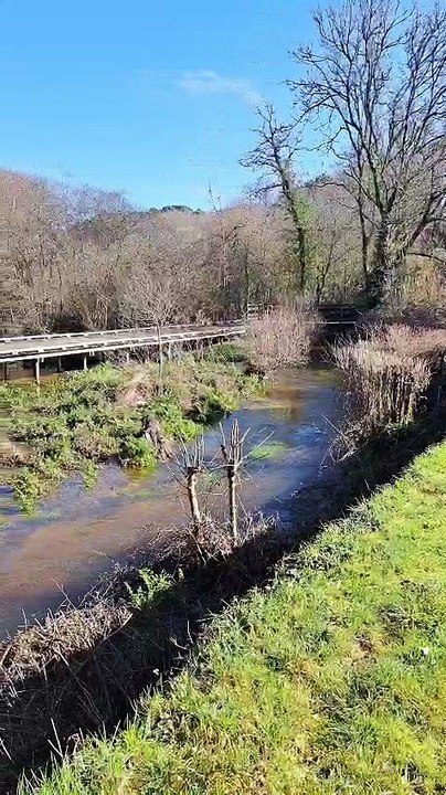 Un pont s'effondre à Vannes avec les intempéries