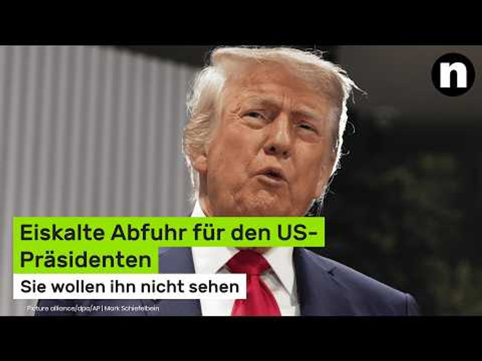 Donald Trump: Eiskalte Abfuhr für den US-Präsidenten - sie wollen ihn nicht sehen