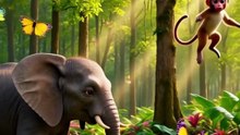 Elephant and Monkey Best Friend