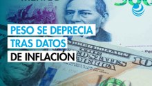 Peso mexicano se deprecia frente al dólar tras datos de inflación locales por encima de lo esperado