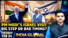 PM MODI VISITS ISRAEL: Modi’s Israel Visit Sparks Political War Amid Gaza Questions | INDIA GLOBAL
