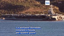 La portaerei Uss Gerald R. Ford diretta in Iran ferma a Creta per il rifornimento di carburante