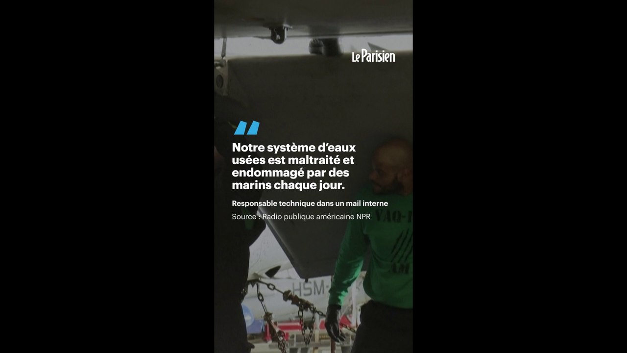 Les toilettes bouchées du porte-avions USS Gerald Ford