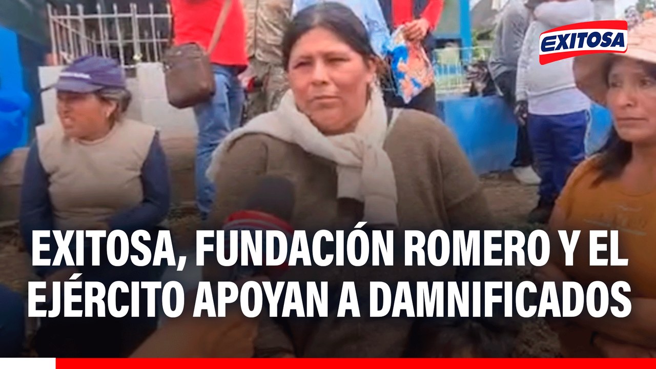 Exitosa, Fundación Romero y el Ejército Peruano apoyan a damnificados en Arequipa