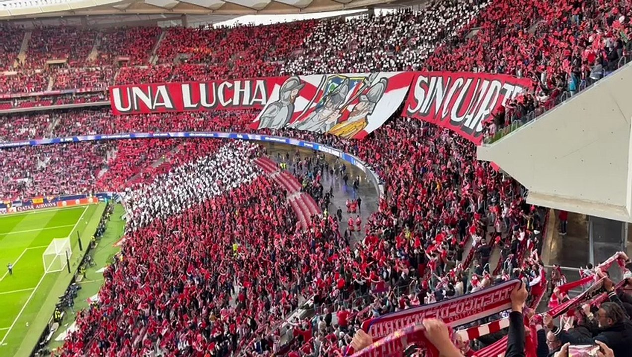 Ambiente espectacular en el Atlético de Madrid vs. Club  Brujas de Champions League