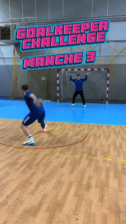 Goalkeeper Challenge Manche 3 ! 🧤✨ #Handball #Hand #sports #Defi