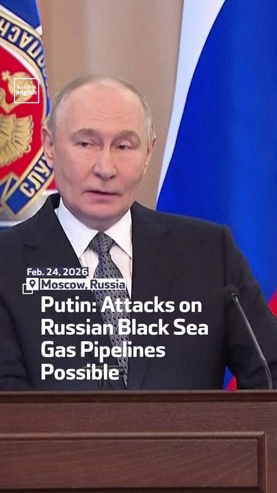 Putin: Attacks on Russian Black Sea Gas Pipelines Possible
