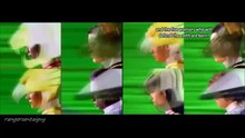 Power Rangers Wild Force First Appearance Split Screen (PR and Sentai version)