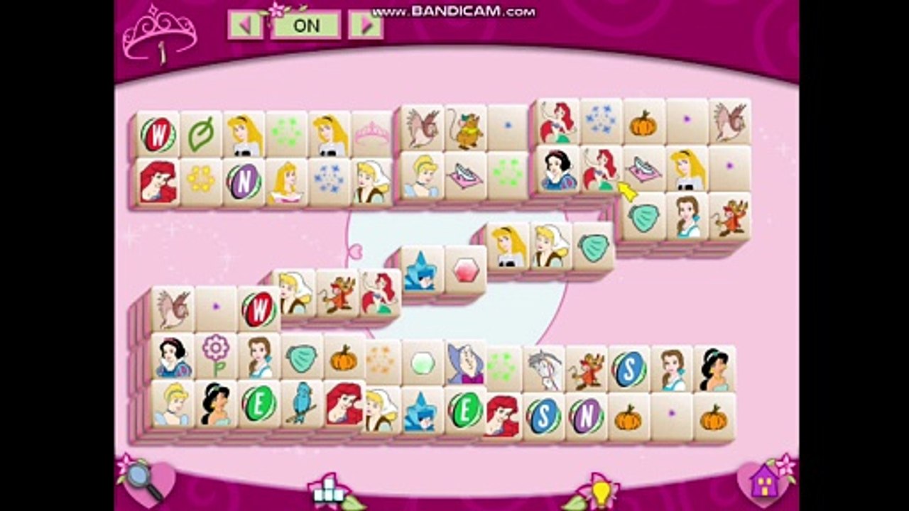 Disney's Mahjongg Disney Princess Gameplay