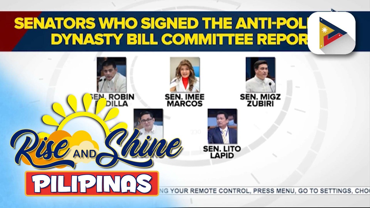 Panukalang batas para sa anti-political dynasty, lusot na sa committee level ng Senado; hanggang 2nd degree of consanguinity, ipinagbabawal | ulat ni Louisa Erispe