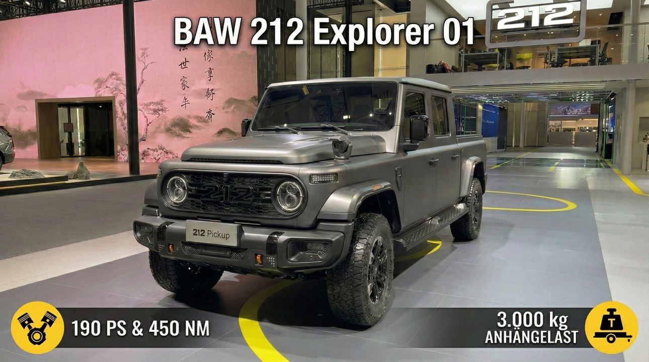 2026 BAW 212 Explorer 01 Pickup: Leiterrahmen & 4x4 Technik