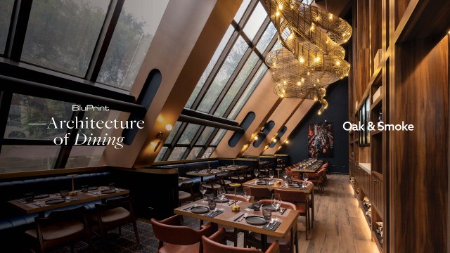 A Modern Take on a Steak House: Oak & Smoke | BluPrint Architecture of Dining