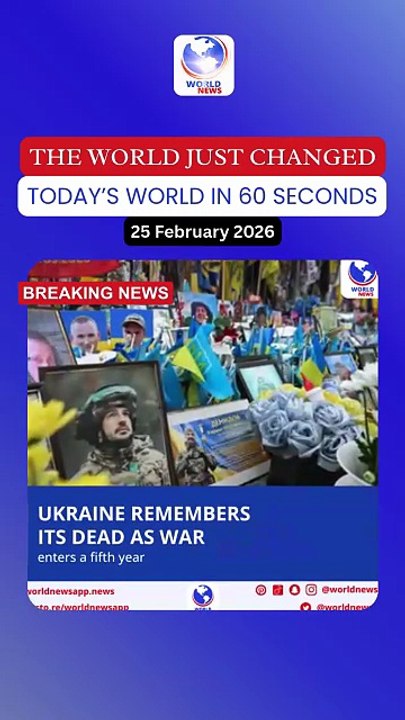 Ukraine remembers its dead as war enters a fifth year