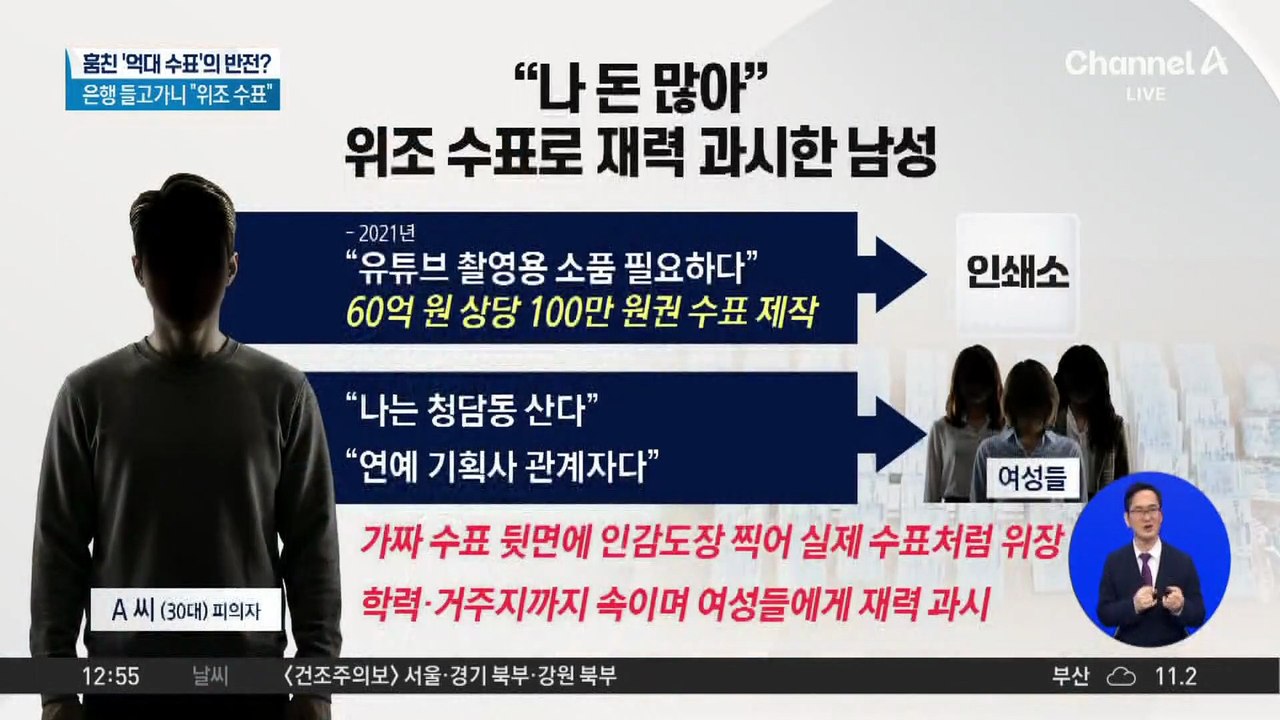 훔친 ‘억대 수표’의 반전?…은행 들고가니 “위조 수표”