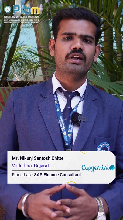 PIBM to Capgemini | PGDM Placements | Nikunj Chitte: Batch 2024–26