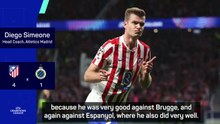 Simeone hails hat-trick hero Sorloth as Atletico advance in Champions League