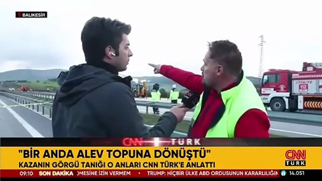 Balıkesir'deki F-16 kazasının görgü tanığı o anları CNN TÜRK'e anlattı: Bir anda alev topuna dönüştü