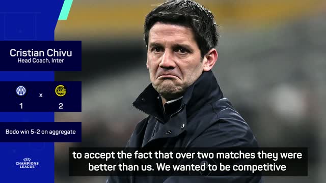 Bodo were better than us admits Inter coach after shock UCL exit