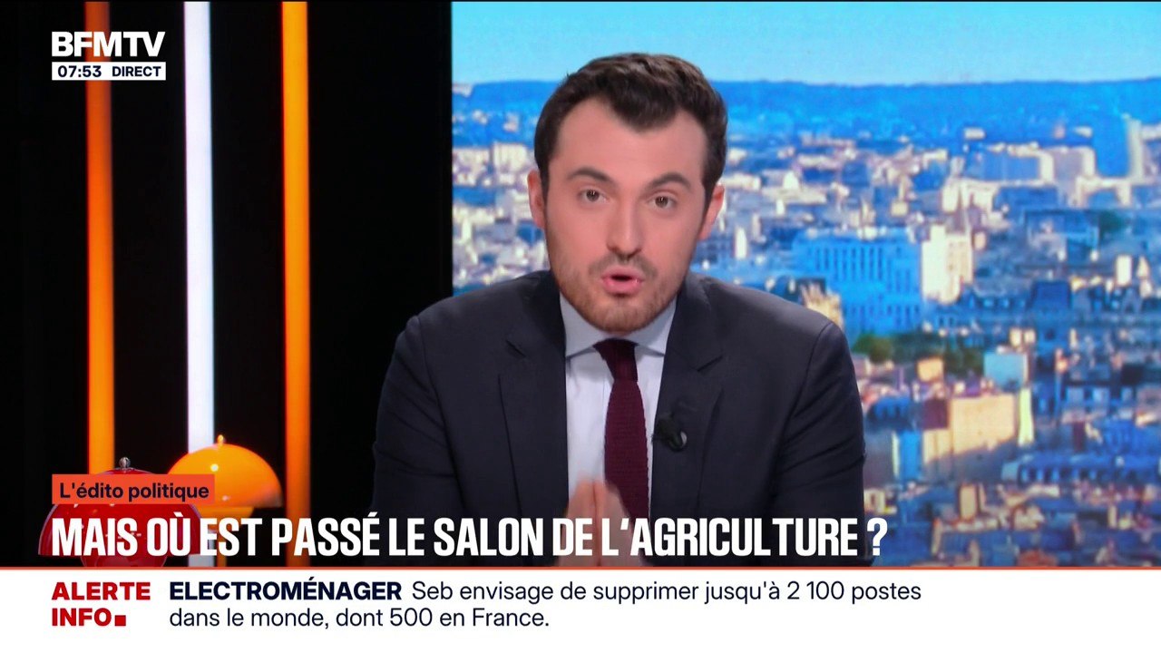 L'ÉDITO POLITIQUE D'ARTHUR - Salon de l'agriculture: "Ce qui était le grand rendez-vous politique depuis plus de six décennies se tient cette année dans la quasi indifférence"