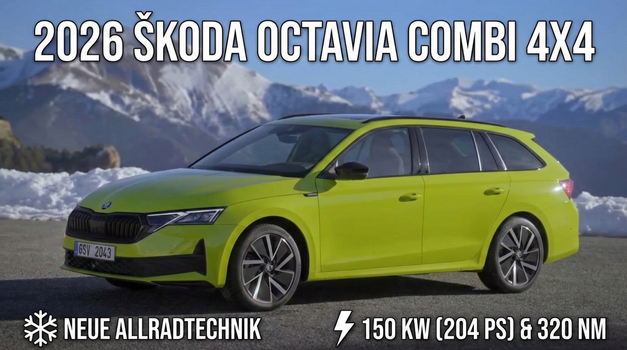2026 Škoda Octavia Combi 4x4 Allrad-Update erklärt
