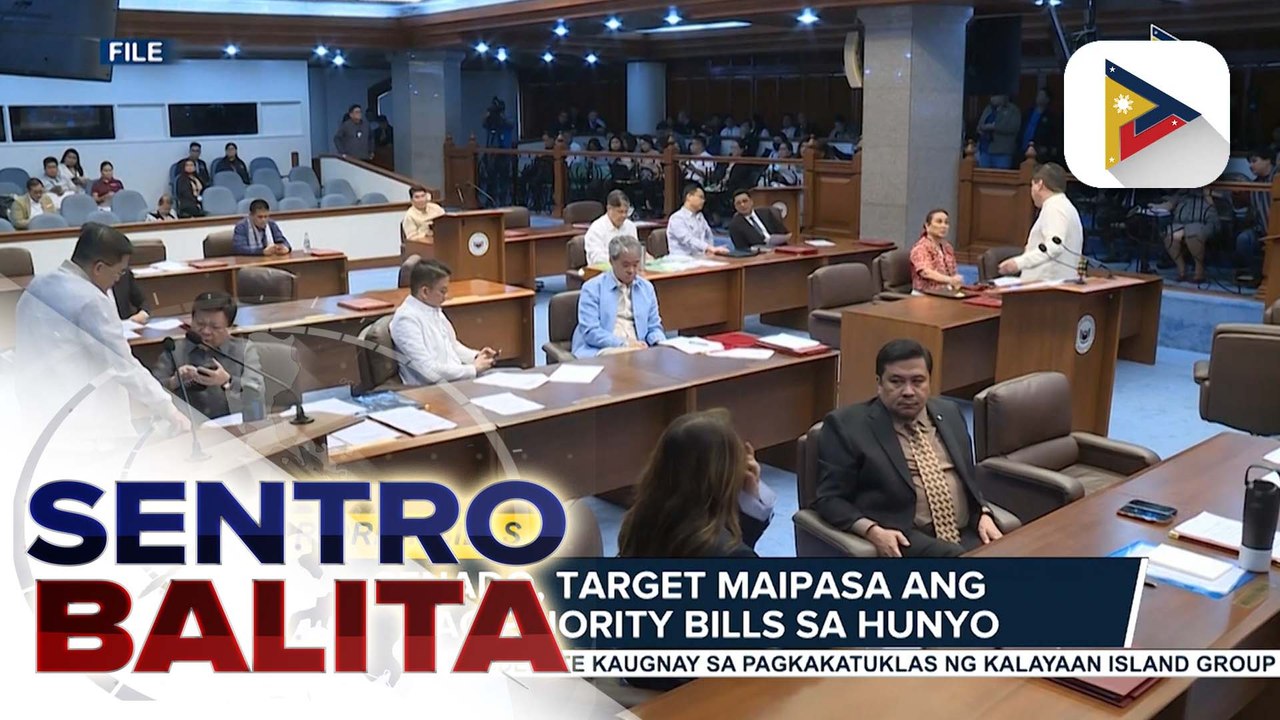 Senado, target maipasa ang LEDAC priority bills sa Hunyo; anti-political dynasty bill, sumalang na sa plenaryo ng Senado | ulat ni Louisa Erispe