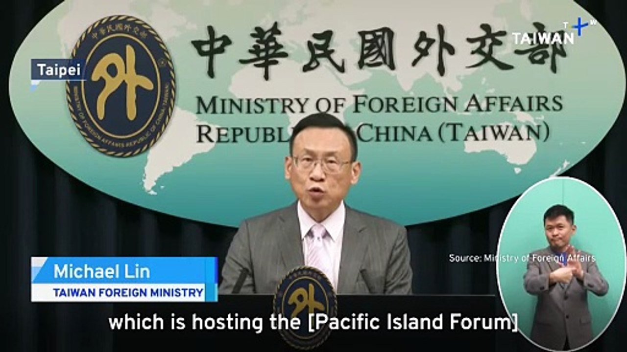 Taiwan Says It Will Join 2026 Pacific Islands Forum