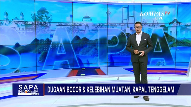 Detik-Detik Kapal Feri Tenggelam, Mobil di Dalam Kapal Ikut Tenggelam | SAPA SIANG