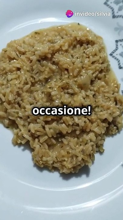 Risotto al limone e basilico con scaglie di parmigiano