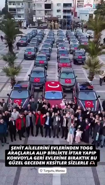 Turgutlu İmam Hatip Lisesi’nden anlamlı şehit aileleri iftarı: Şehit aileleri evlerinden TOGG’larla alındı!