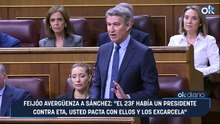 Feijóo avergüenza a Sánchez: "El 23F había un presidente contra ETA, usted pacta con ellos y los excarcela"