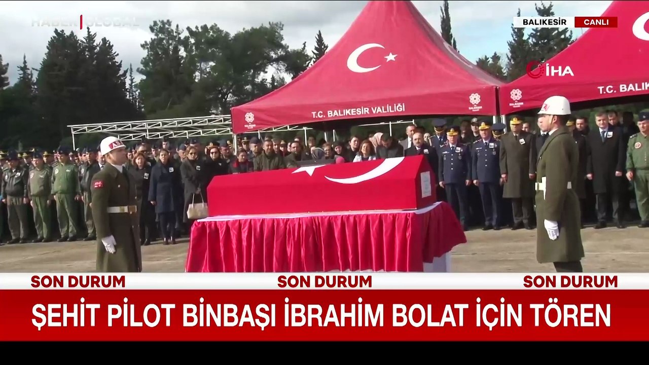 Şehit Pilot Binbaşı İbrahim Polat için tören düzenleniyor