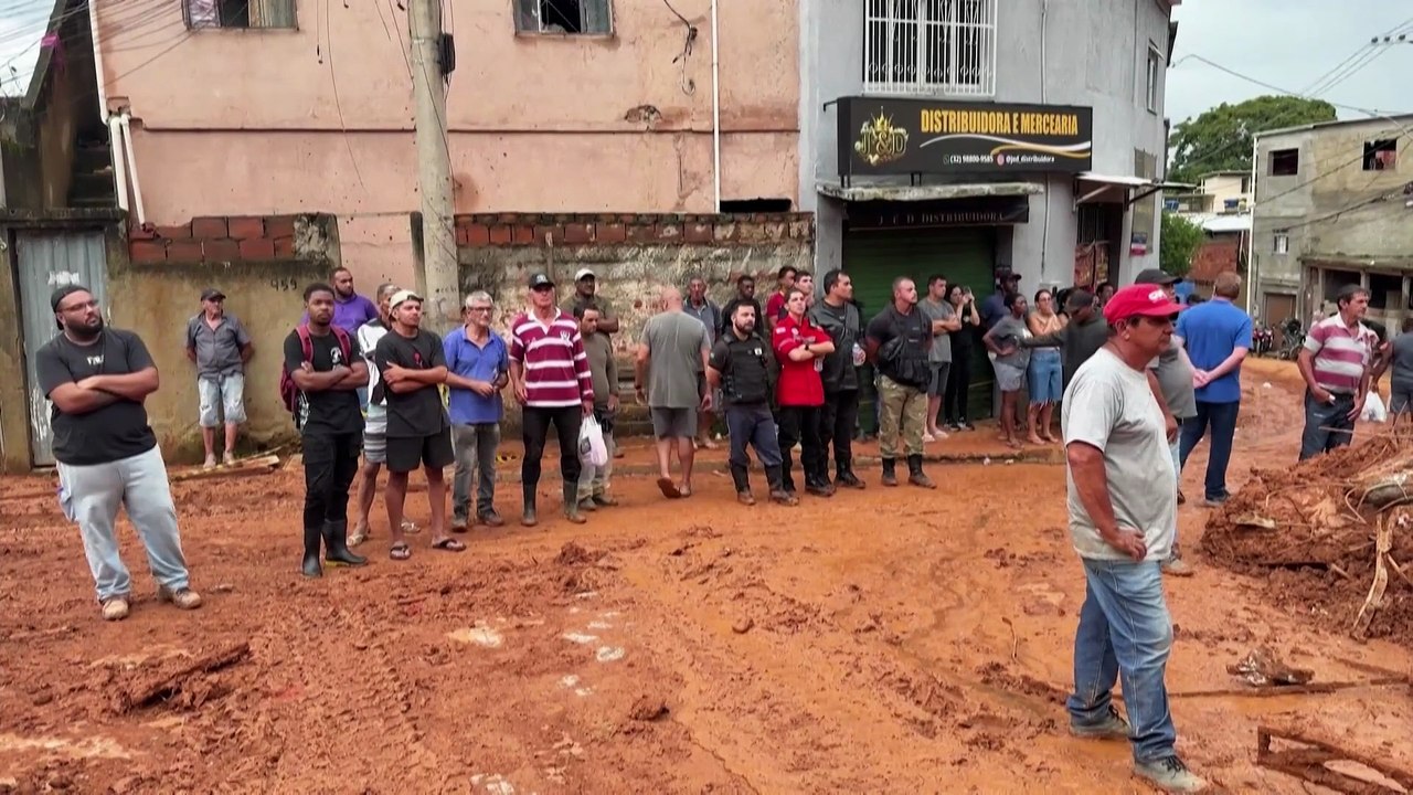 Brazil landslides: 43 missing after heavy rain hits state of Minas Gerais