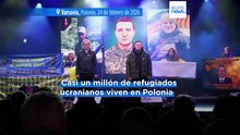 Miles de personas de toda Europa expresan su solidaridad con Ucrania en el cuarto aniversario del inicio de la guerra