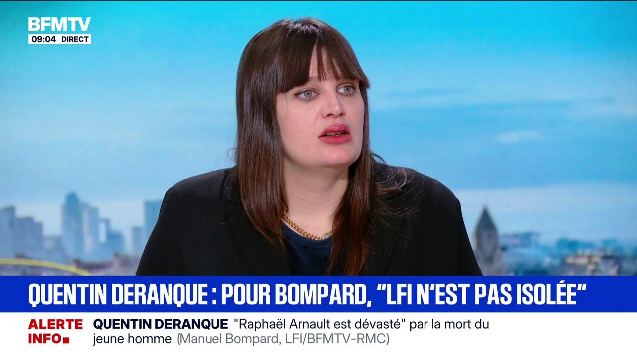 Mort de Quentin Deranque: "On n'est responsable de rien", affirme Alma Dufour, députée LFI