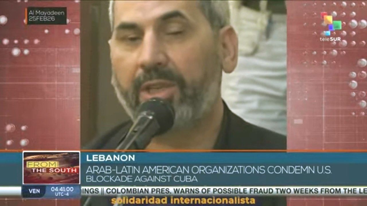 Arab-Latin American organizations condemn U.S blockade against Cuba