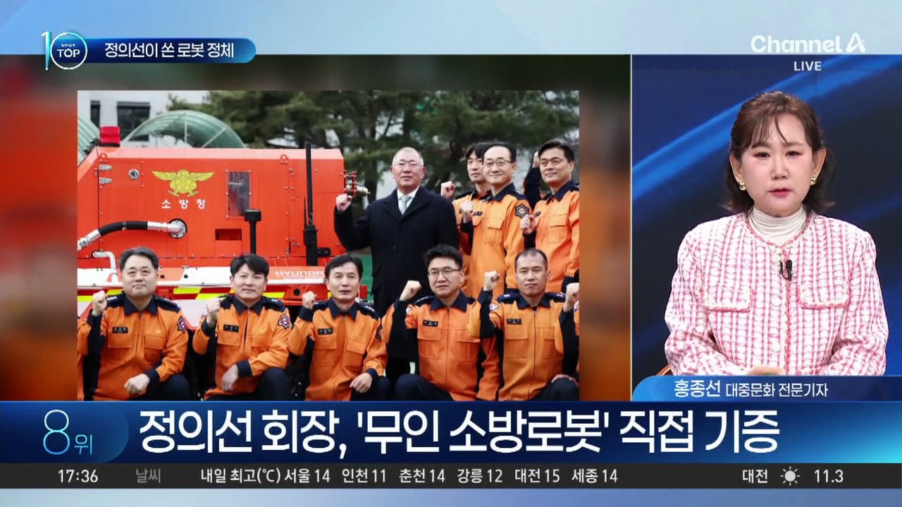 현대차, 800도 불길 뚫는 ‘20억 소방로봇’ 기증