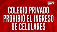 Colegio privado prohibió el ingreso de celulares: si llevan el celular quedará en un mueble bajo llave